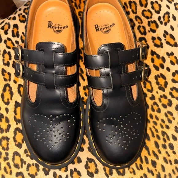 Dr. Martens Black Double Strap Mary Janes - Picture 2 of 9